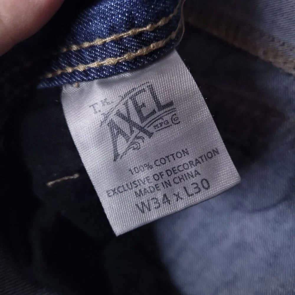 TK Axel Jeans Mens 34x30 Relaxed Straight Madison